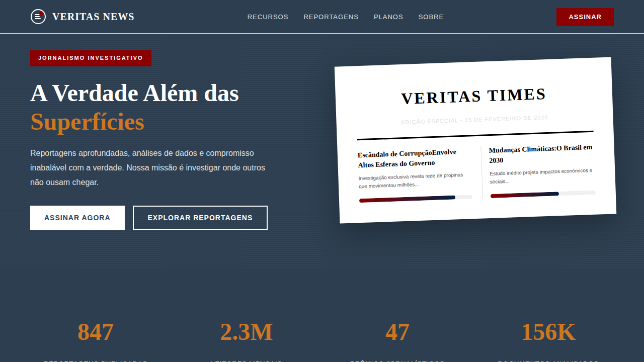 Editorial Investigativo Sóbrio