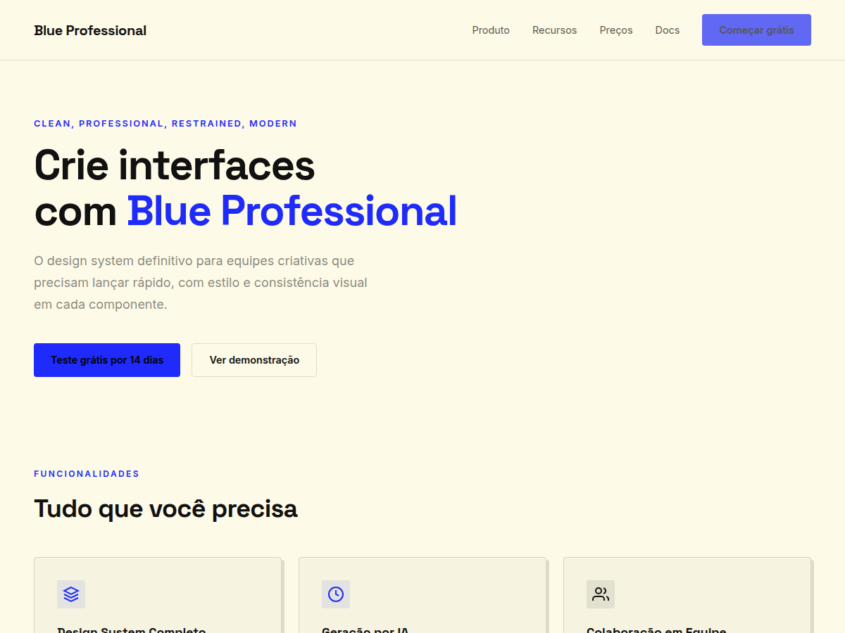 Blue Professional