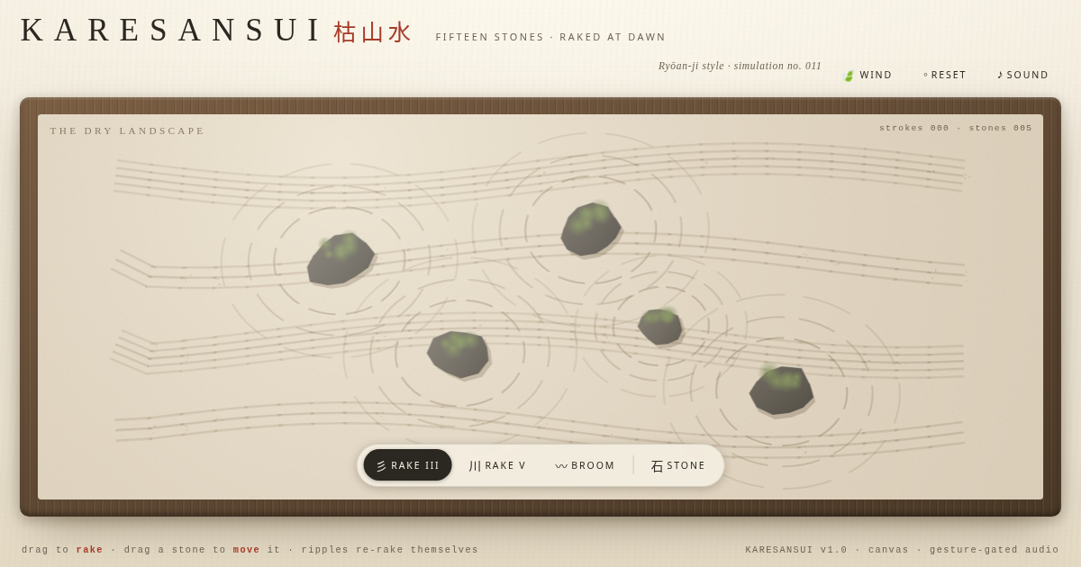 KARESANSUI — a dry garden