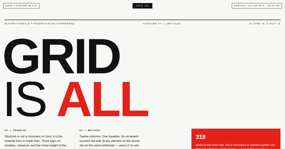 GRID — a conference on structure