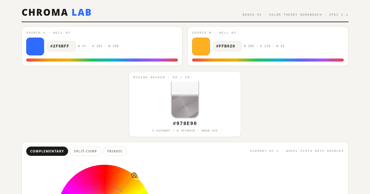 CHROMA LAB — a color theory bench