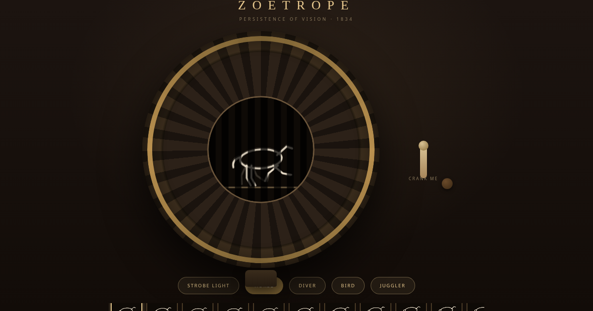 ZOETROPE — chronophotography machine