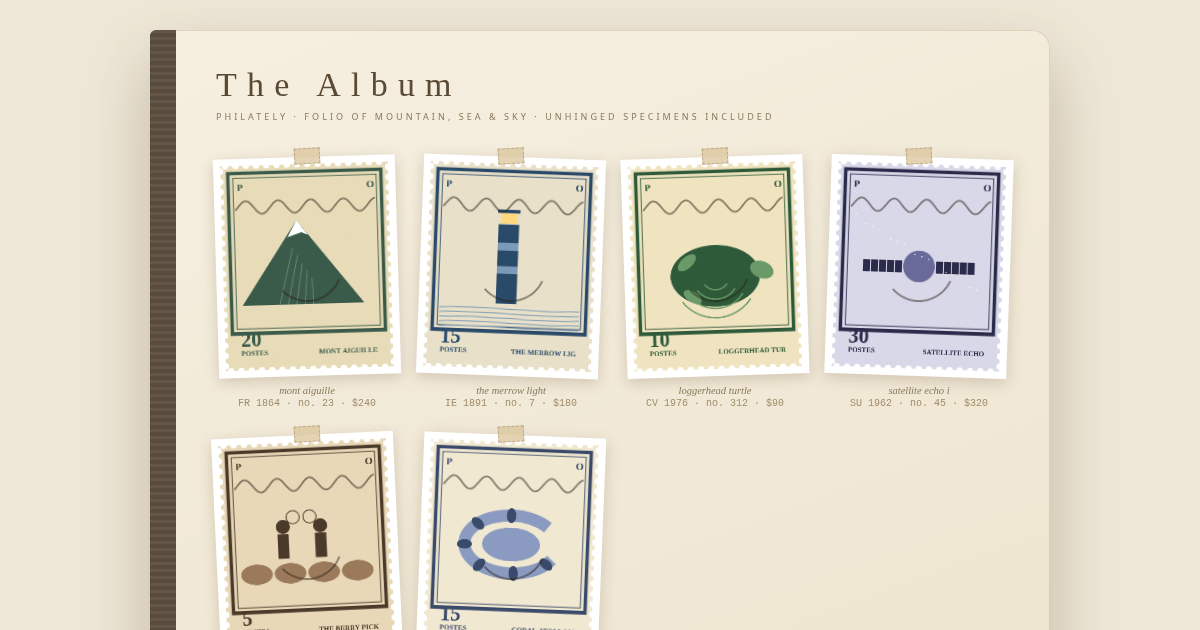 PHILATELY — the stamp album