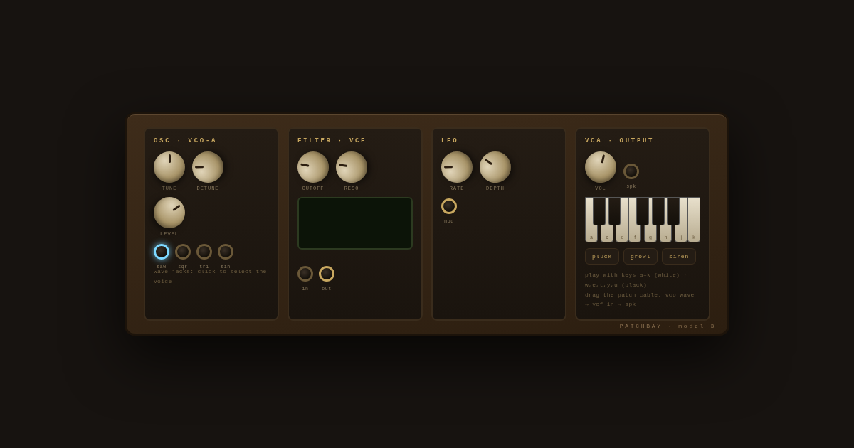 MODULAR — the patchbay synth