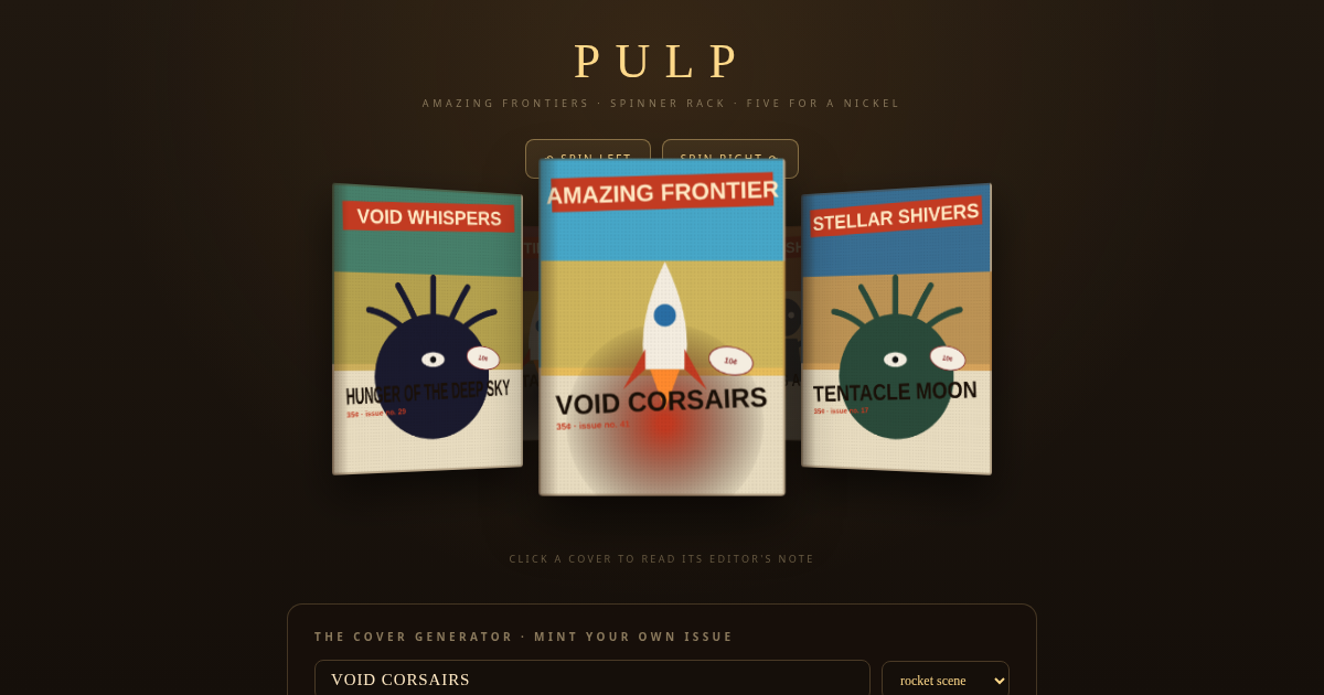 PULP — amazing frontiers