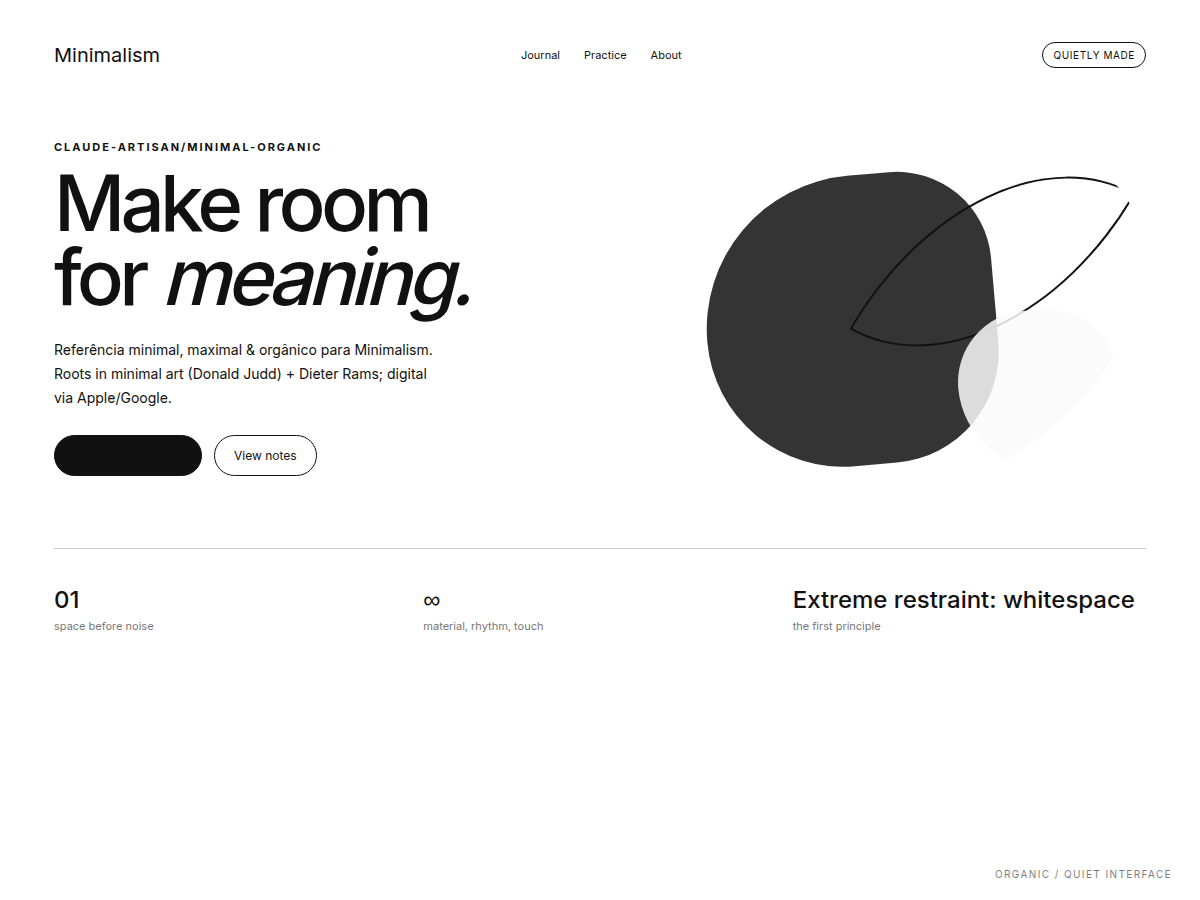 Minimalism