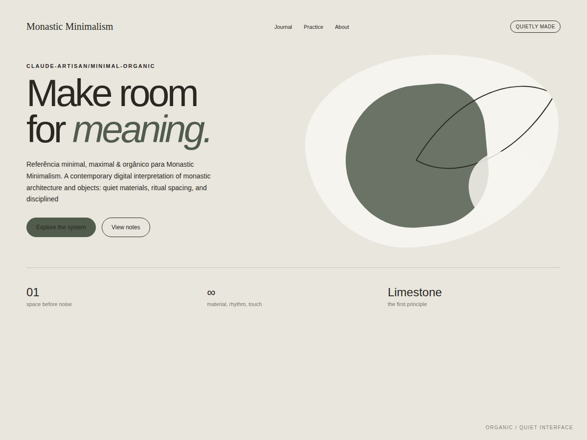 Monastic Minimalism