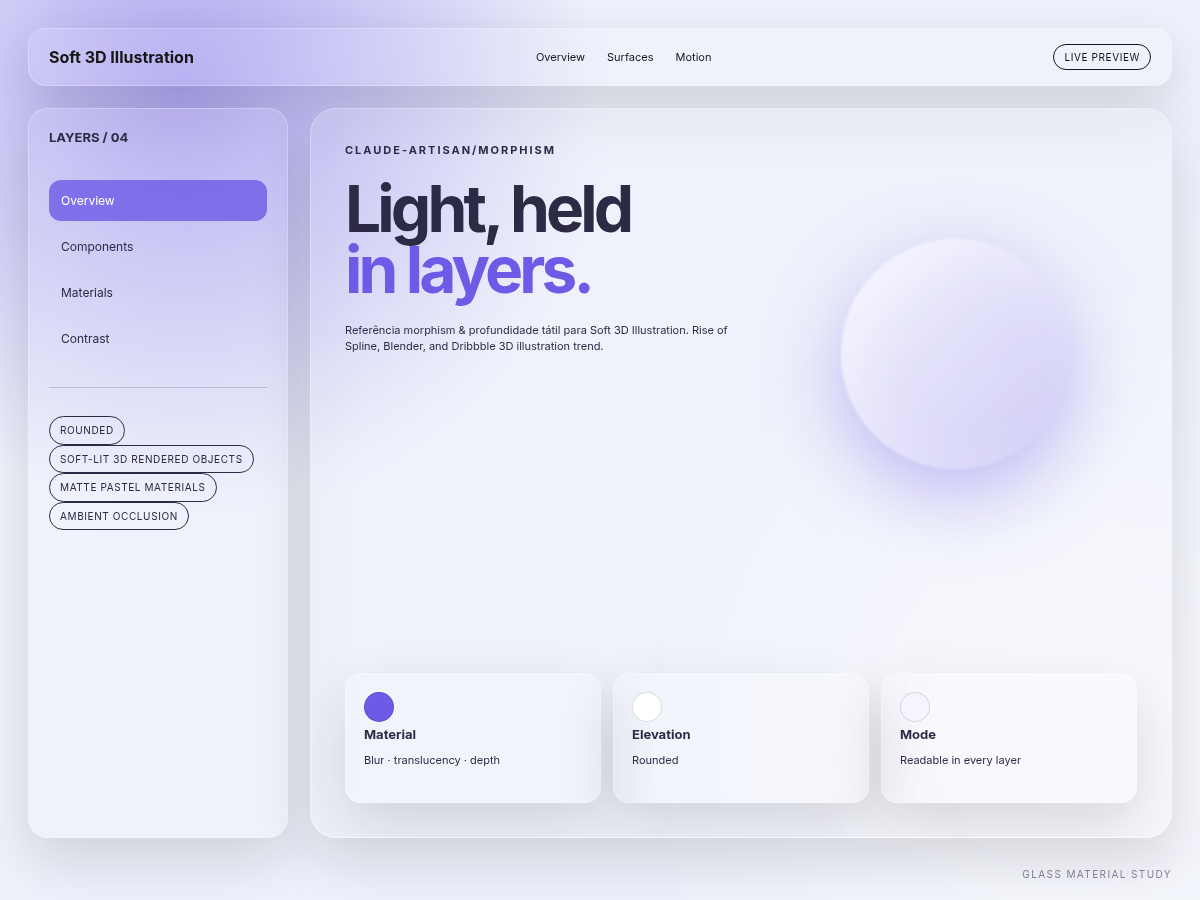 Soft 3D Illustration